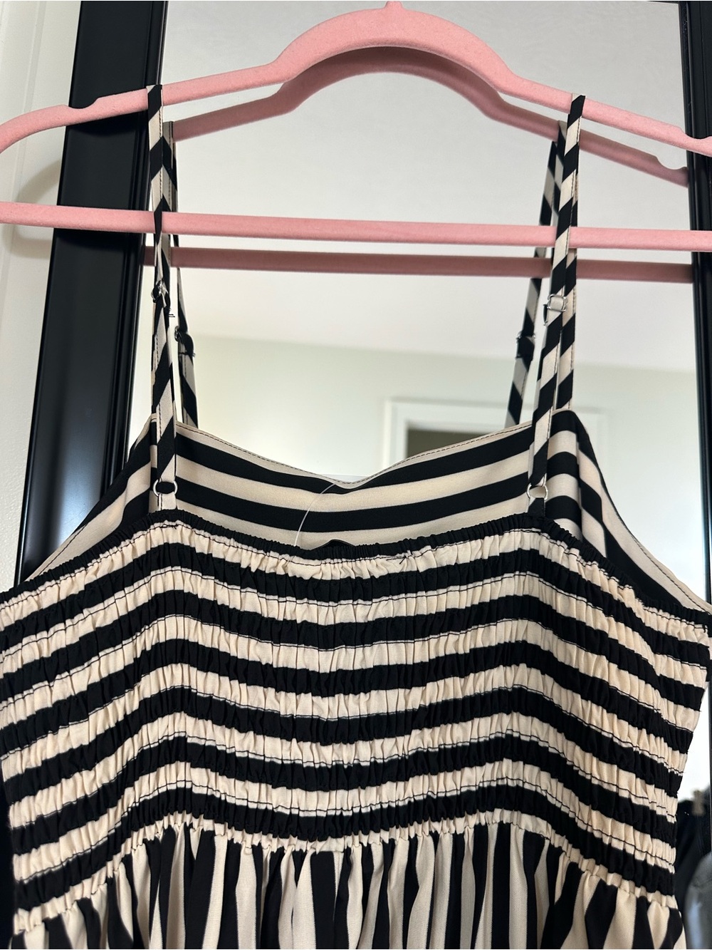 Black and White Striped Maxi Dress - Classic Summer Style - Picture 10 of 14
